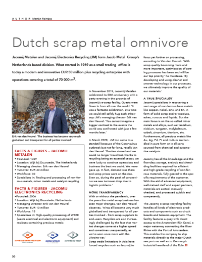 Artikel Recycling International - Jacomij