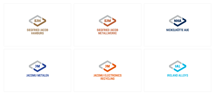 JMG groep logo's