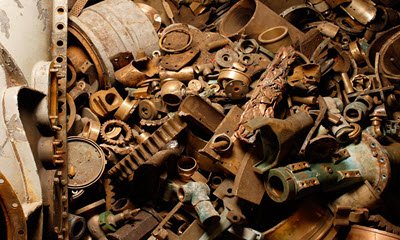 Brons afval (Cu/Sn) ter recycling